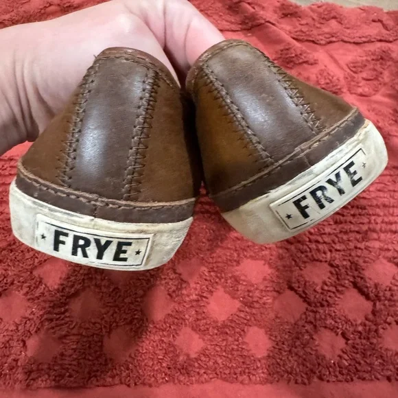 Men's Frye Brown Leather Slip-On Shoes - Picture 2 of 5
